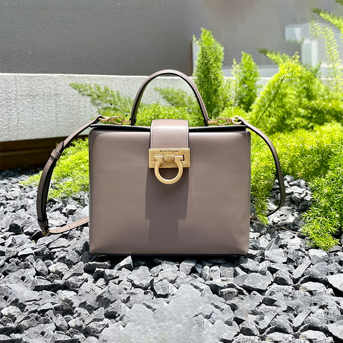 salvatore ferragamo gancini embossed briefcase bag #h2116079